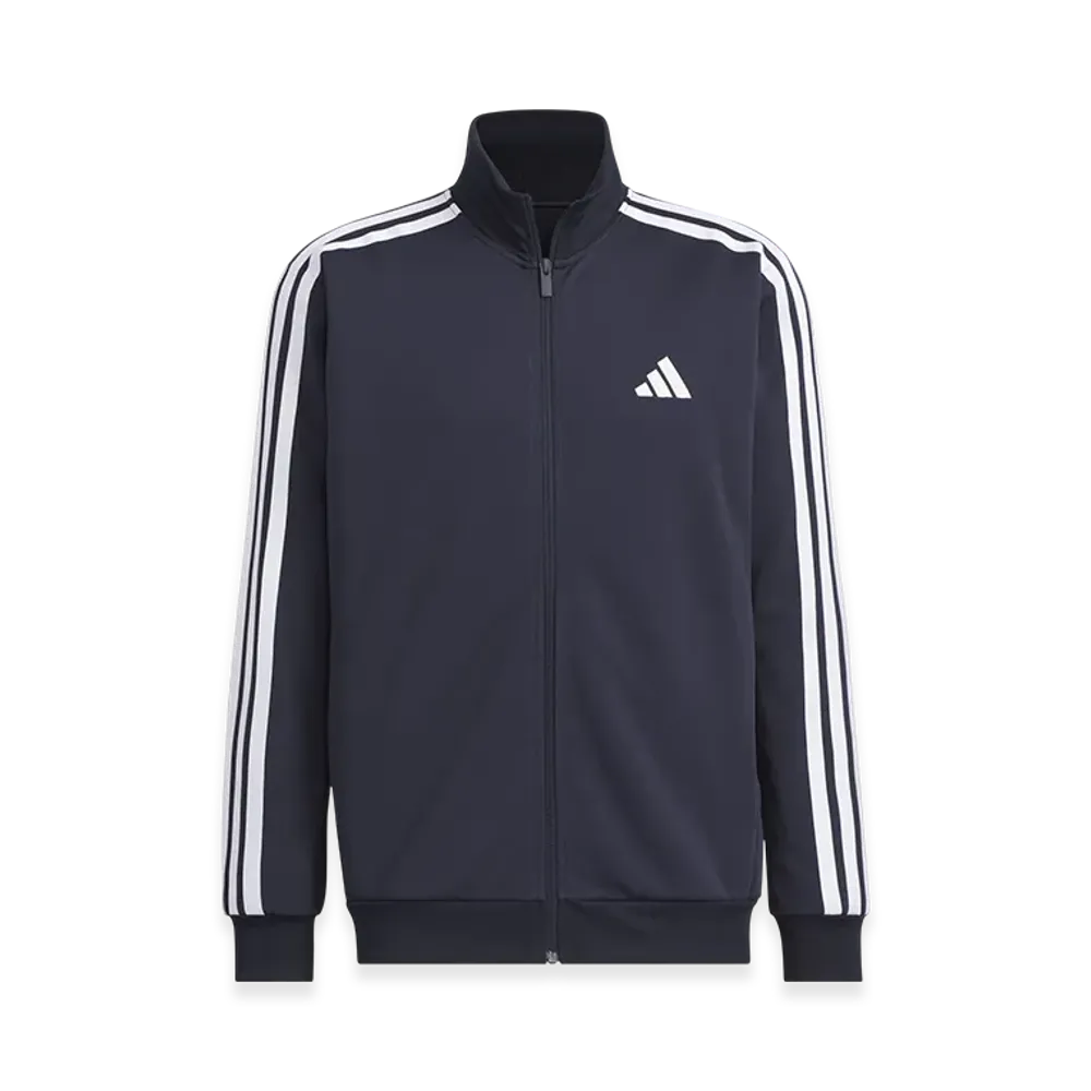 adidas Three Stripes Regular Fit Double Knit Track Jacket "Legend Ink"