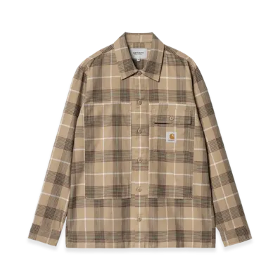 Carhartt WIP Hadley Check Shirt "Leather"