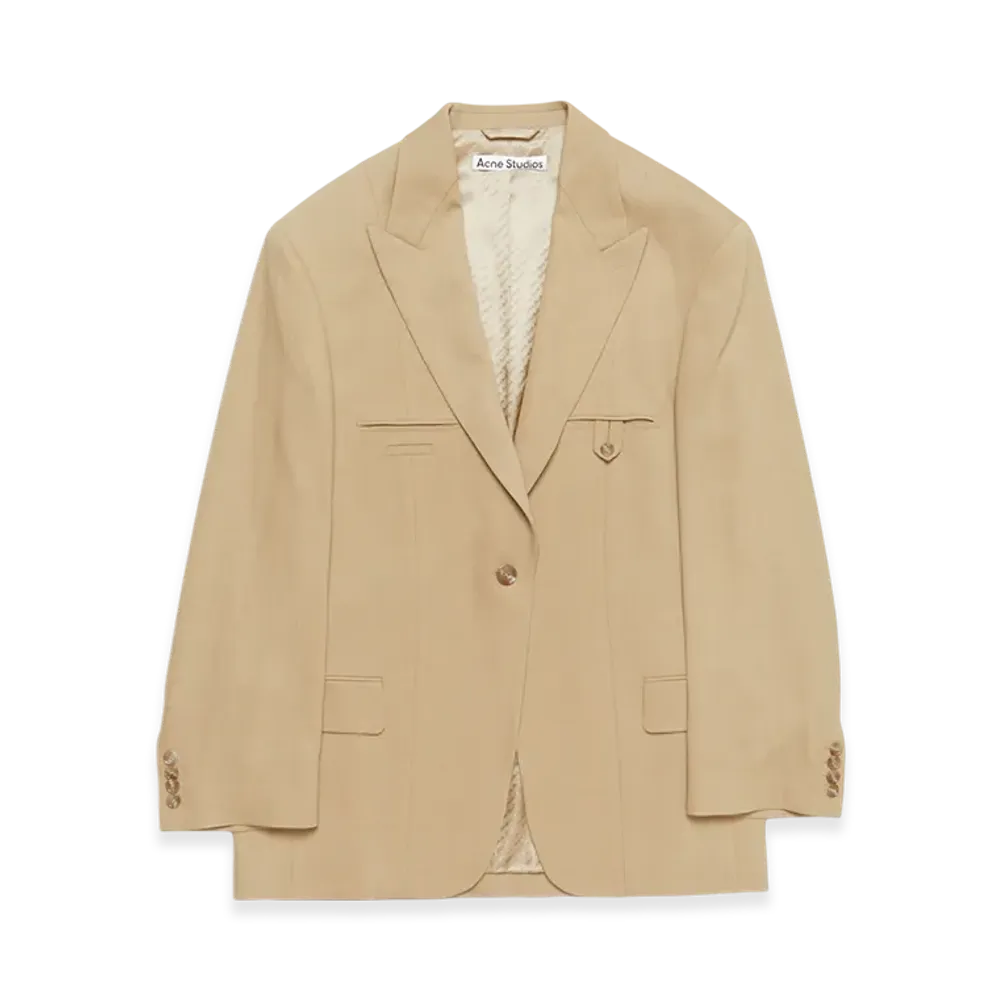 Acne Studios Relaxed Fit Suit Jacket "Camel Beige"