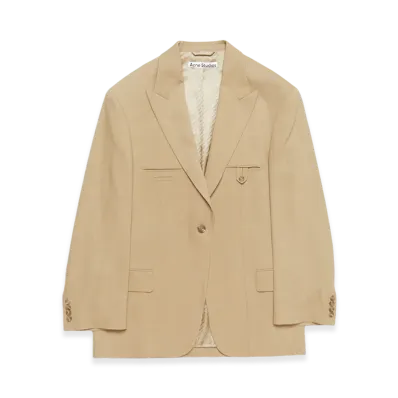Acne Studios Relaxed Fit Suit Jacket "Camel Beige"