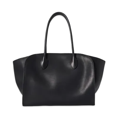 The Row Women's Marlo 12 Leather Tote Bag "Black"
