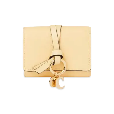 Chloe Alphabet Small Tri-Fold Wallet "Softy Yellow"