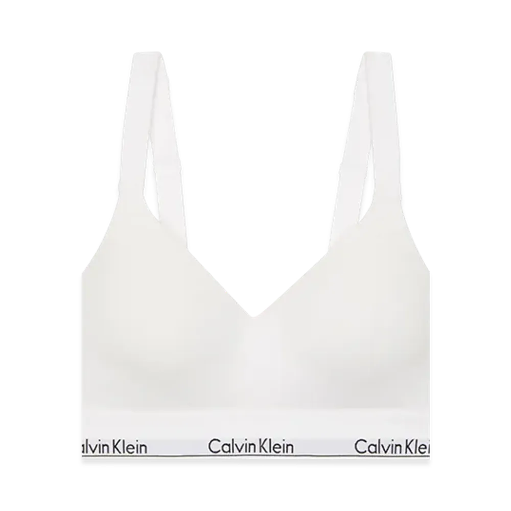 Calvin Klein Icon Cotton Modal Lift Bralette "White"
