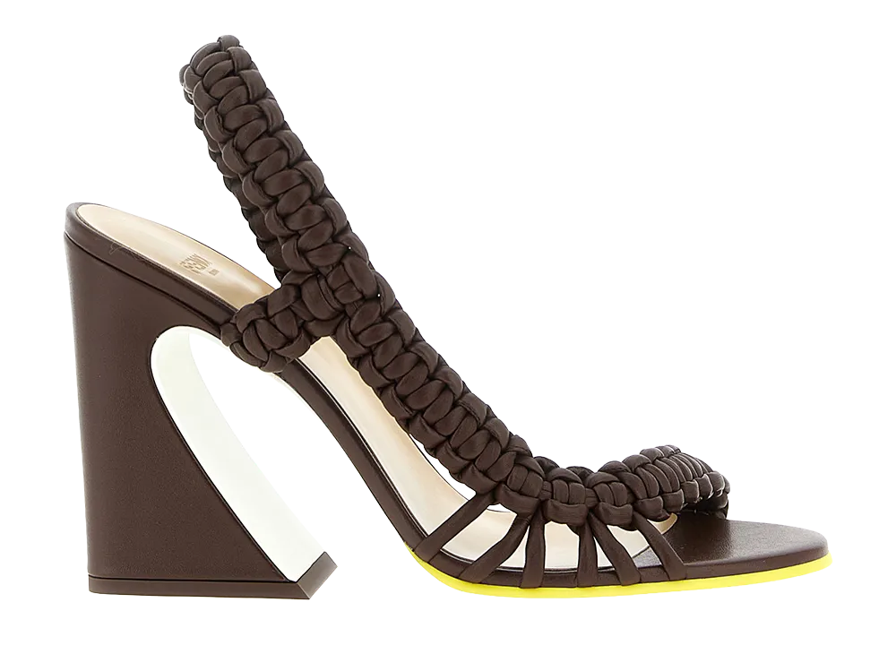 FENDI Women's Arco Sandals "Brown"