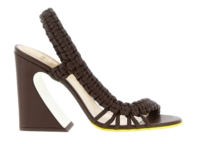 FENDI Women's Arco Sandals "Brown"