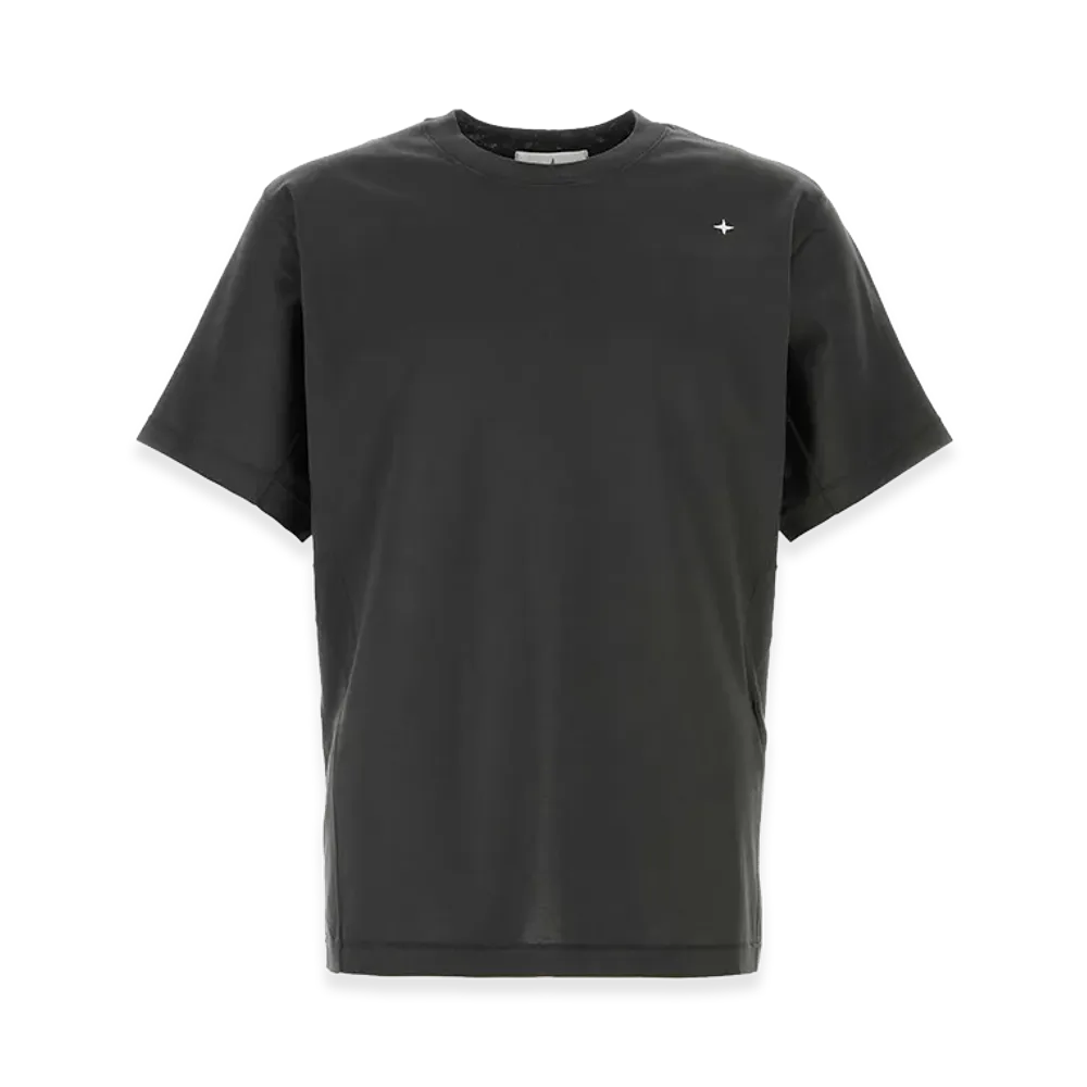 Stone Island Charcoal Cotton T-Shirt "Grey"