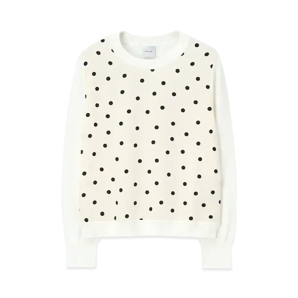 Paul Smith Women's Polka Convenience Store Knit "OffWhite"