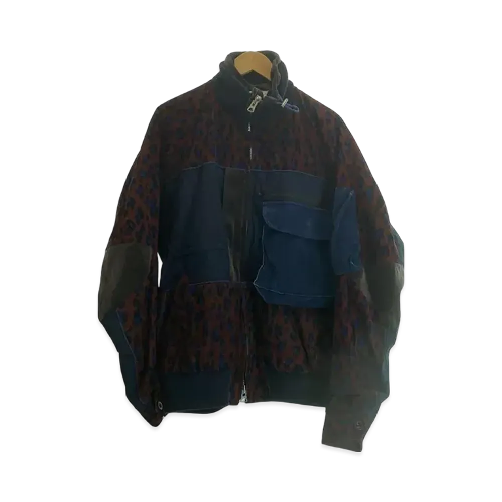 Sacai Leopard Docking Jacket "Red"