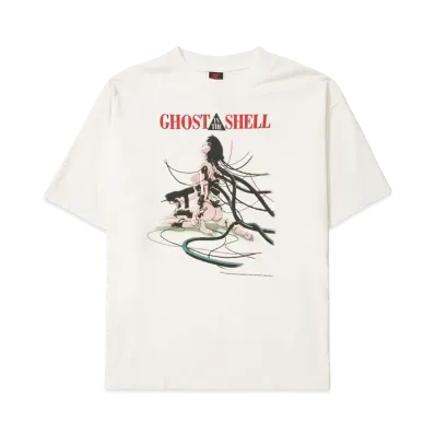 SAINT Mxxxxxx x GHOST IN THE SHELL GS_SS Tee_GITS "White" SM-YS1-0000-C32