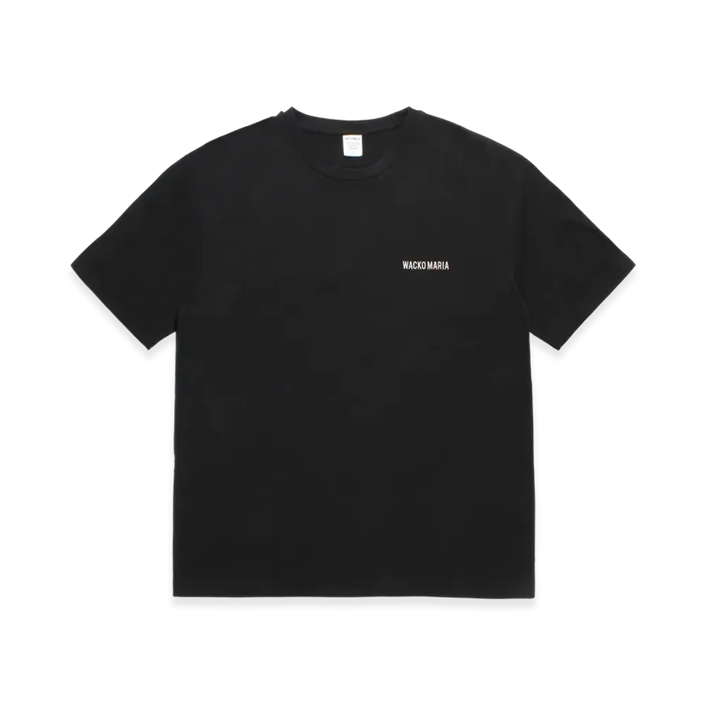 WACKO MARIA Washed Heavy Weight T-Shirt "Black"