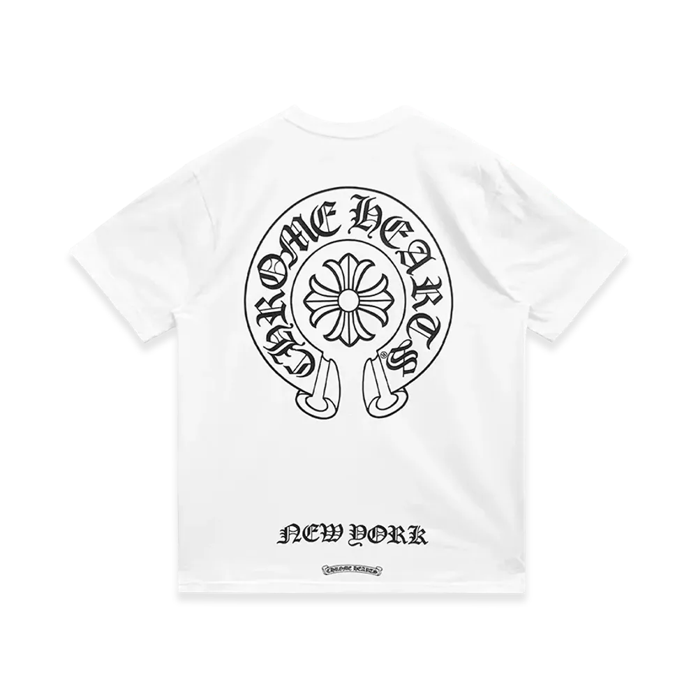 クロムハーツ ニューヨーク限定 ホースシュー ポケットTシャツ "ホワイト"