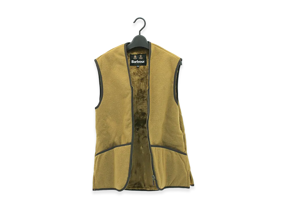 Barbour Warm Pile Waistcoat Zip-In Liner "Brown"