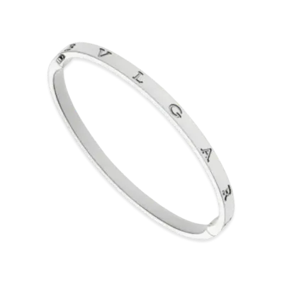 BVLGARI B.Zero1 Essential Bangle Bracelet 18K "White Gold"