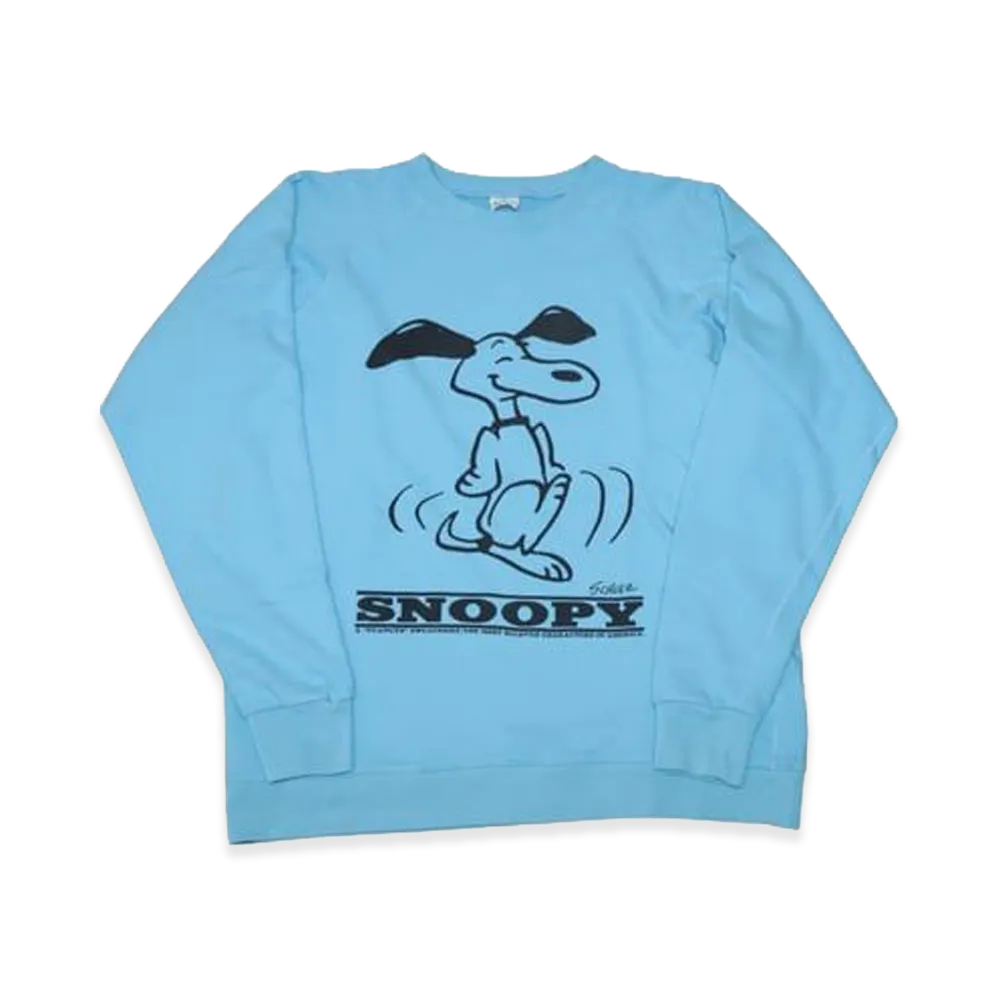 SAPEur x PEANUTS Vintage Crewneck Sweatshirt(Snoopy) "Sax"