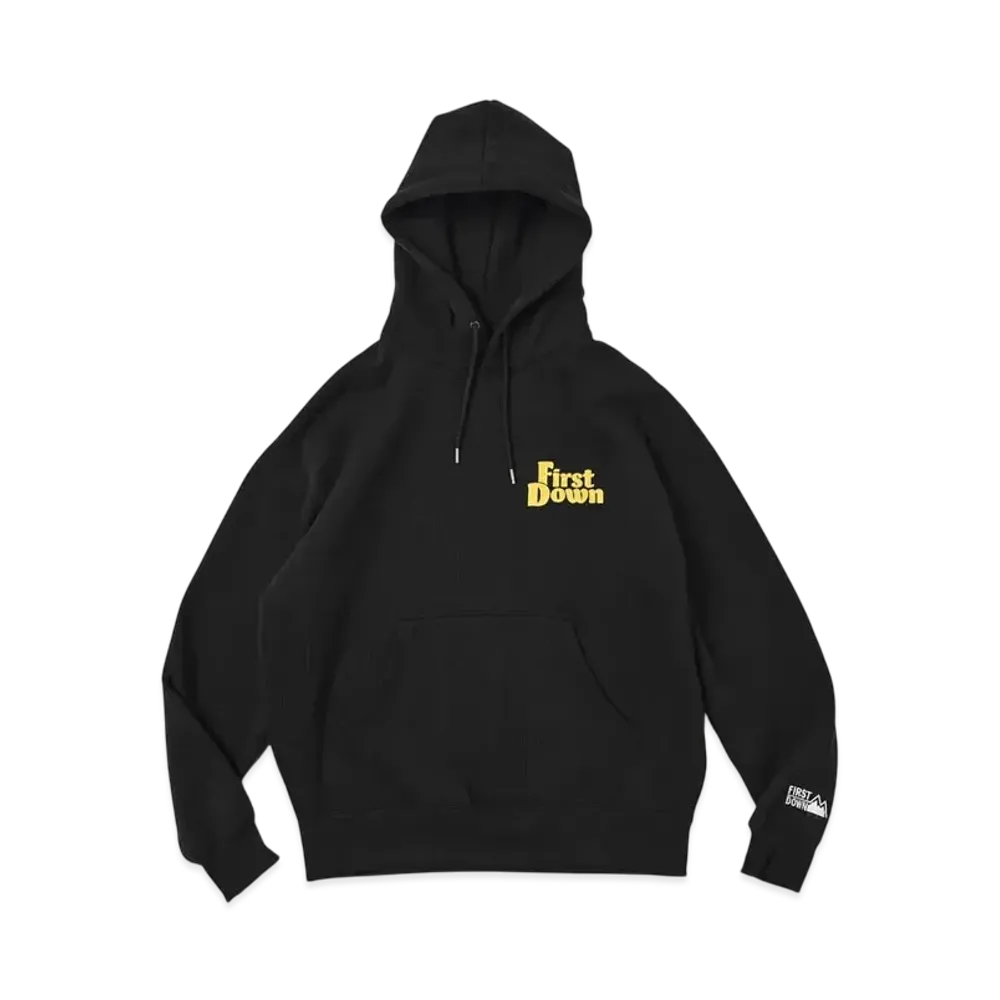 FIRST DOWN Hooded Sweat "Black"