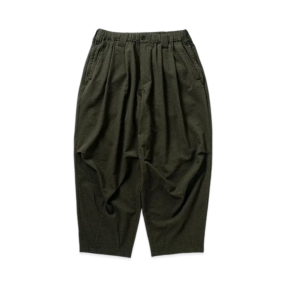 TIGHTBOOTH Seersucker Balloon Pants "Olive"