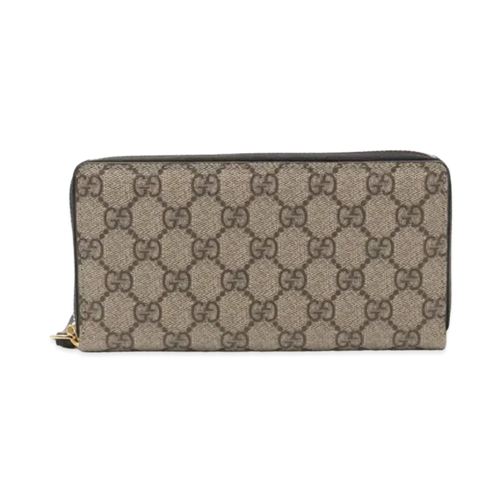 GUCCI GG Supreme Zip Around Wallet