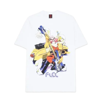 Geeks Rule 15 Silkscreen "HAND" Printing x FLCL T-Shirt "White"