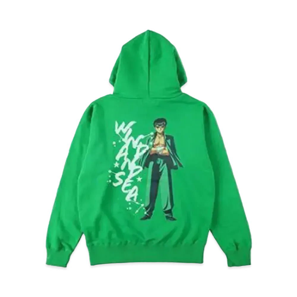WIND AND SEA x 幽☆遊☆白書 Hoodie (Yusuke) "Green"