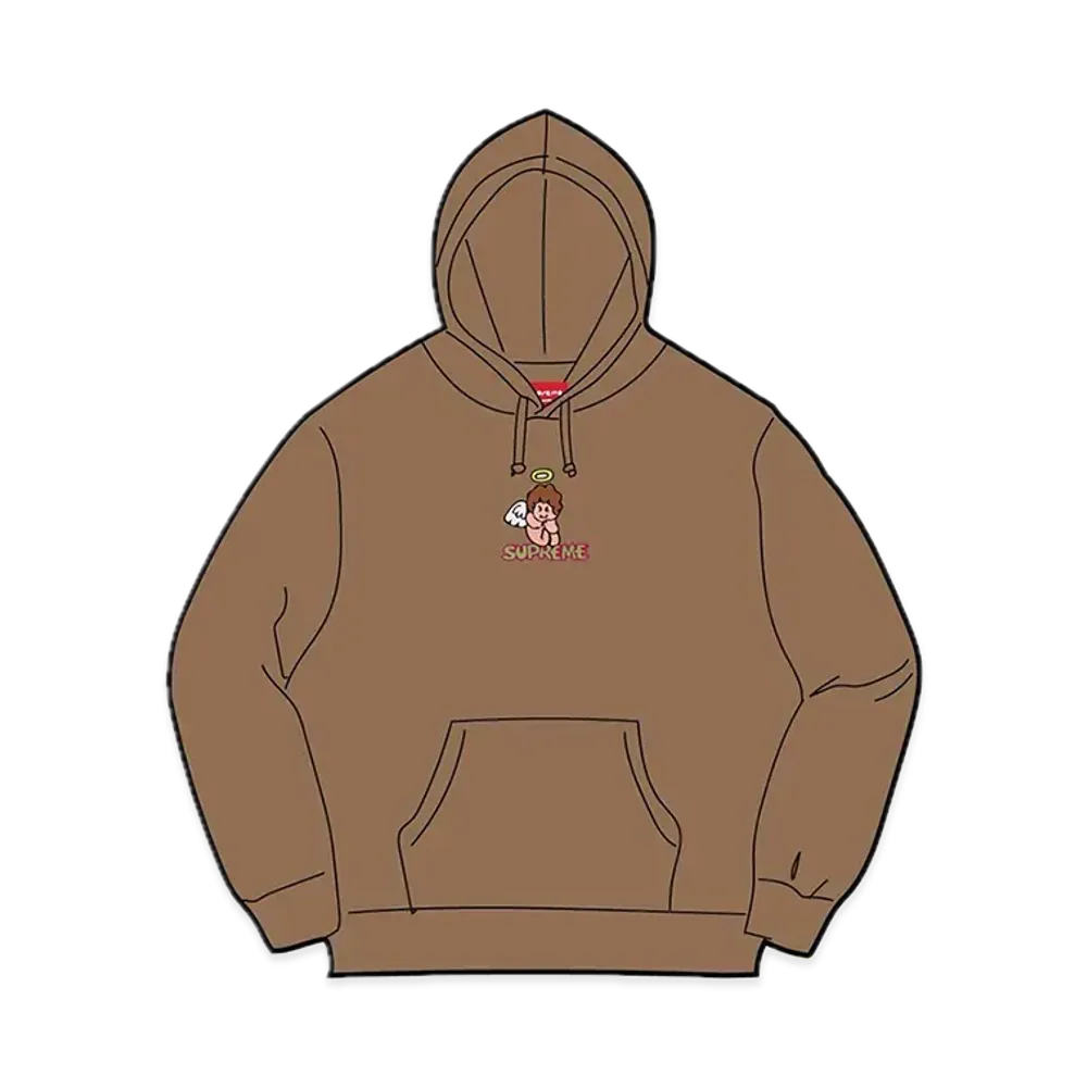 Supreme Angel Hooded Sweatshirt "Olive Brown"