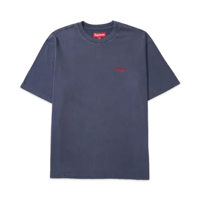 Supreme Washed S/S Top (26SS) "Navy"