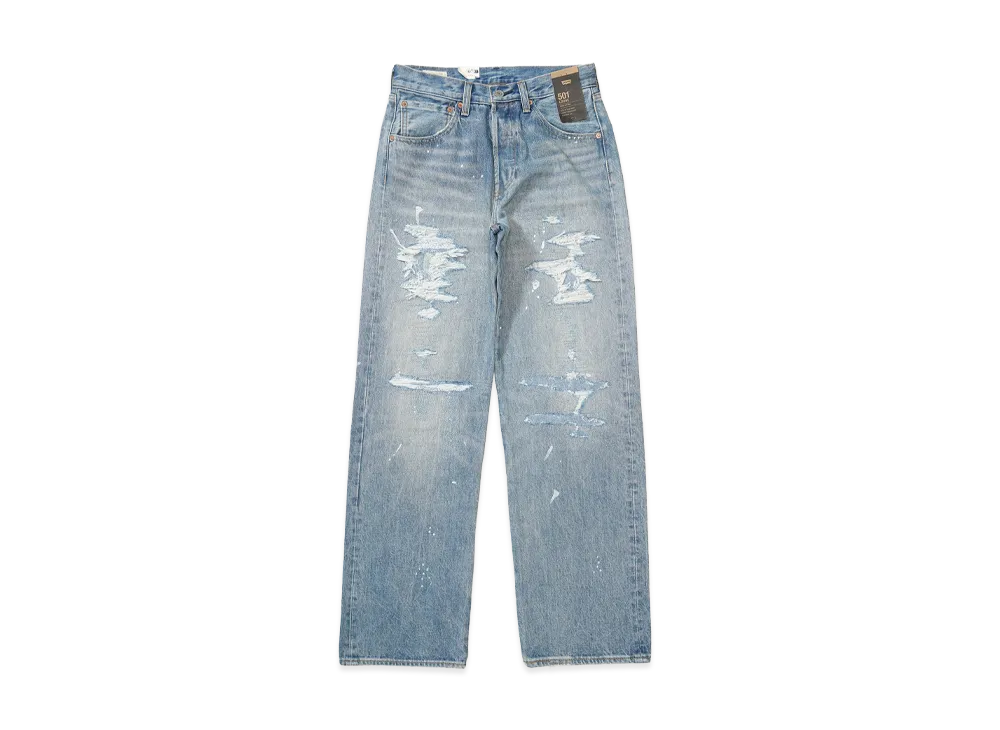 LEVI'S 501 Loose Crash & Repair Denim (BEAMS Limited Edition) "Indigo"