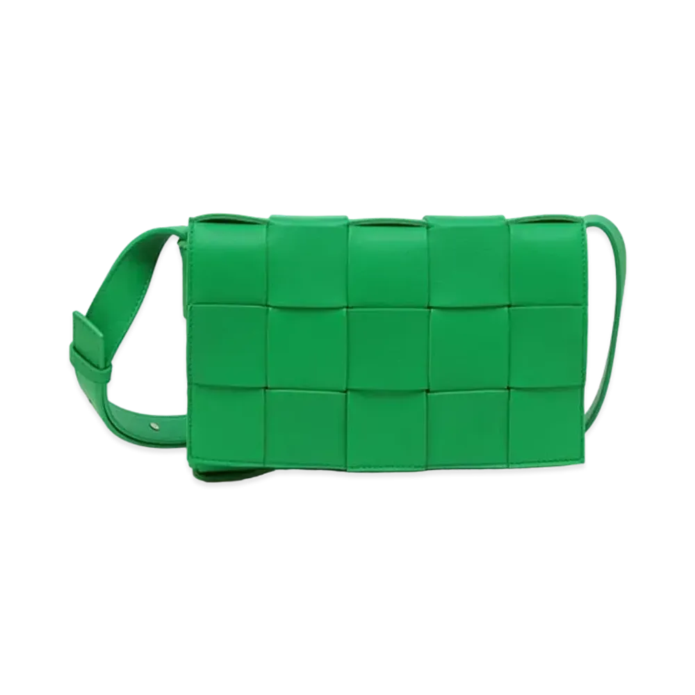 Bottega Veneta Cassette Shoulder Bag "Parakeet"
