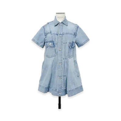 sacai Denim Dress "Light Blue"