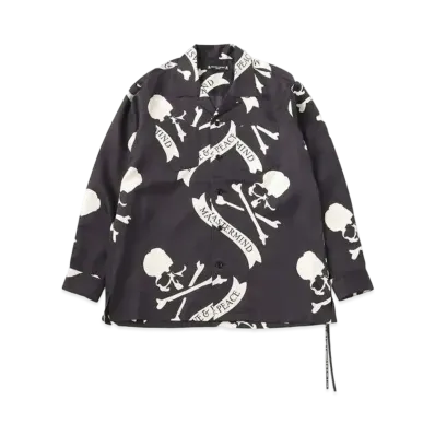 mastermind JAPAN TropicaLSkulLSilk LS Shirts "Black"