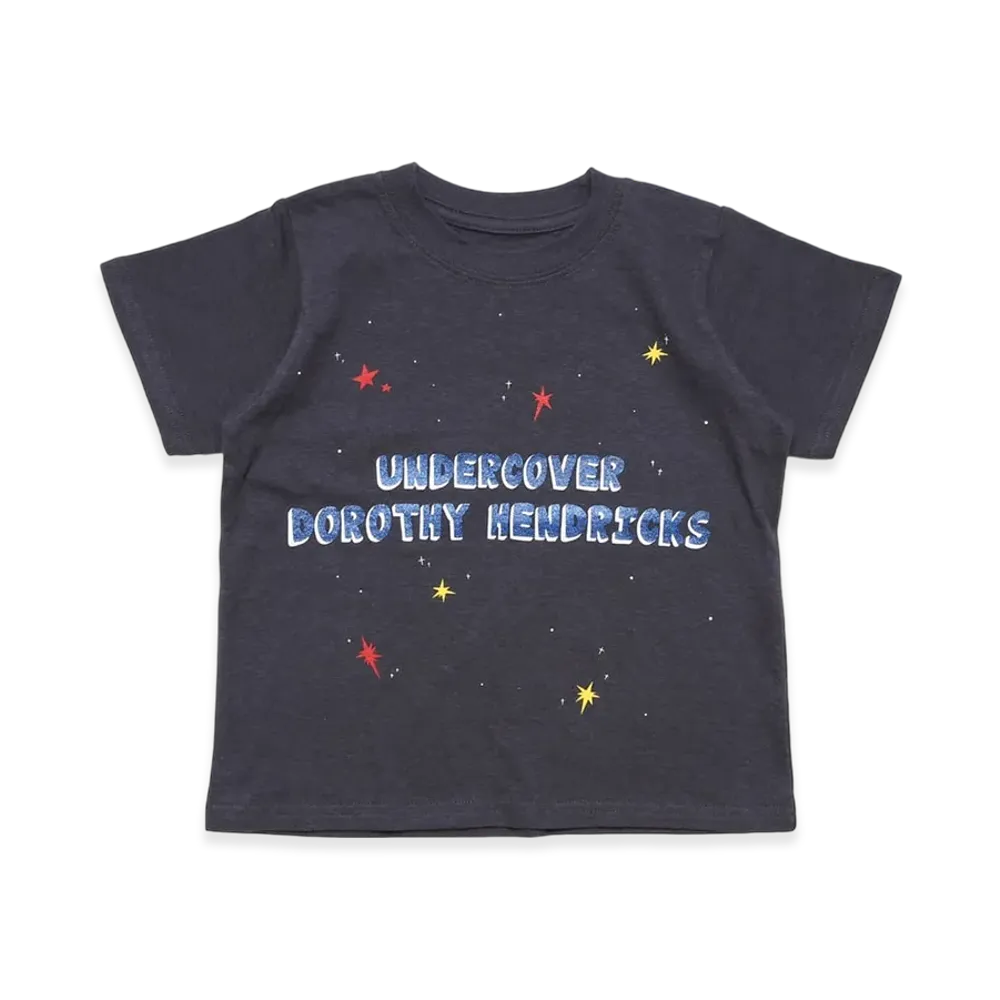UNDERCOVER x Dorothy Hendricks Glitter Print Kids Tee "Blue Glitter"