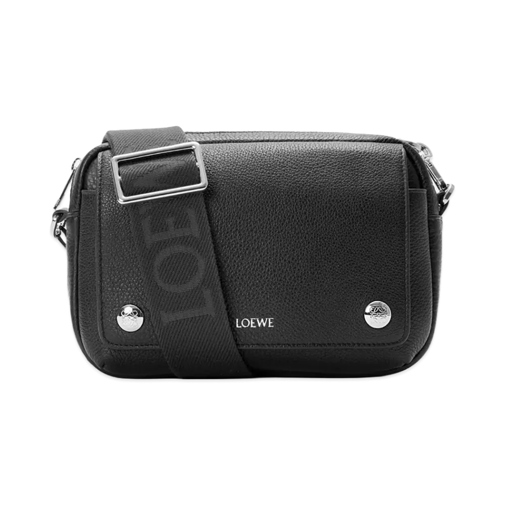 LOEWE Pebble Messenger Bag Small (Supple Grain Calf) "Black"
