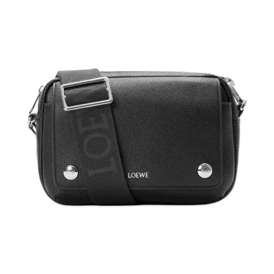 LOEWE Pebble Messenger Bag Small (Supple Grain Calf) "Black"