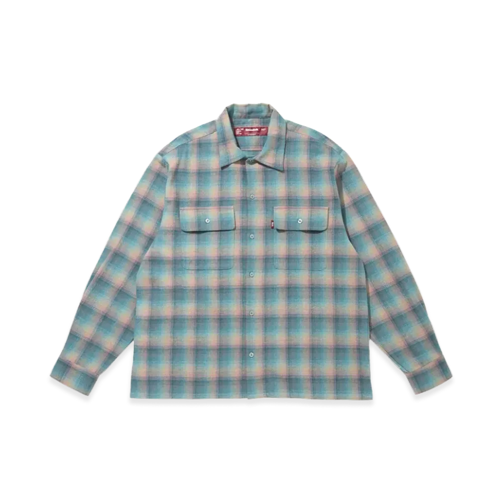 Hide and Seek Flannel Check L/S Shirt "Saxe"