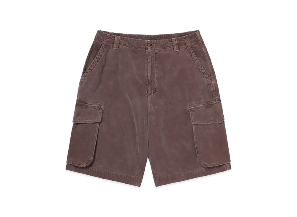 thisisneverthat Overdyed Corduroy Cargo Short "Burgundy"