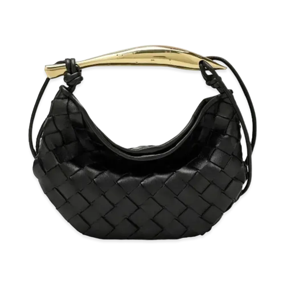 Bottega Veneta Sardine Mini Crossbody Bag "Black"