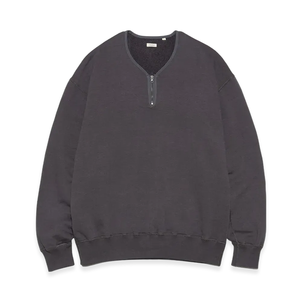 nanamica Reversible Half Zip Sweat "CharcoalGray"