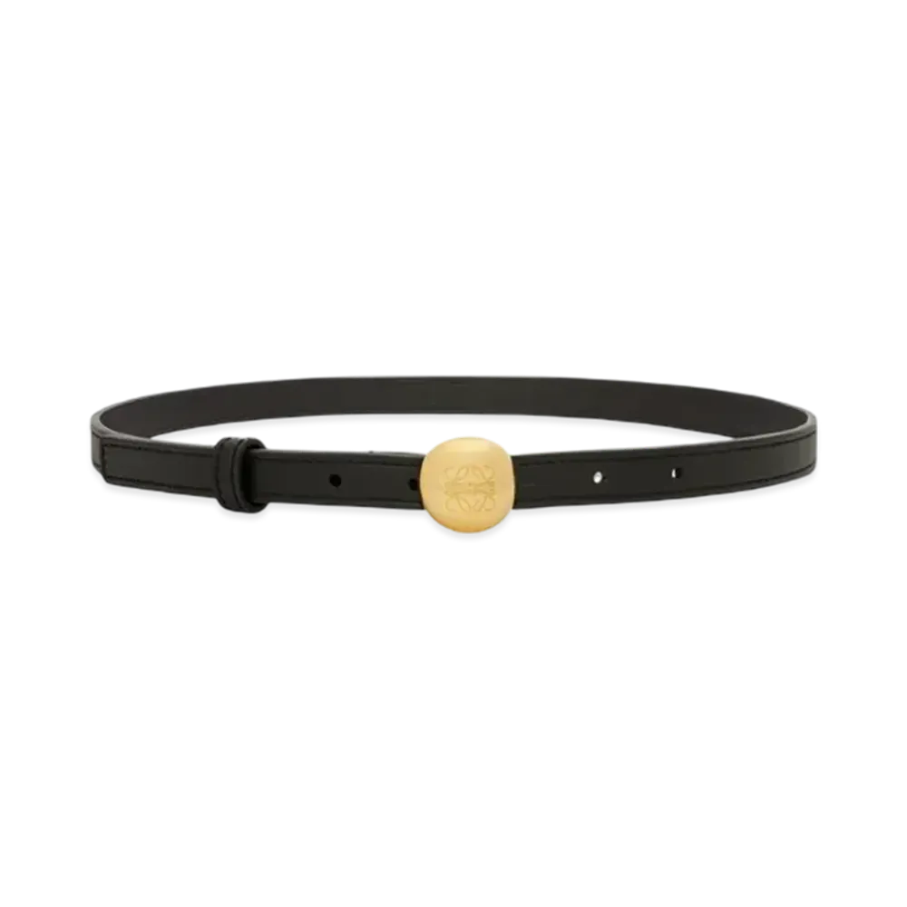 LOEWE Pebble Belt "Black/Gold"