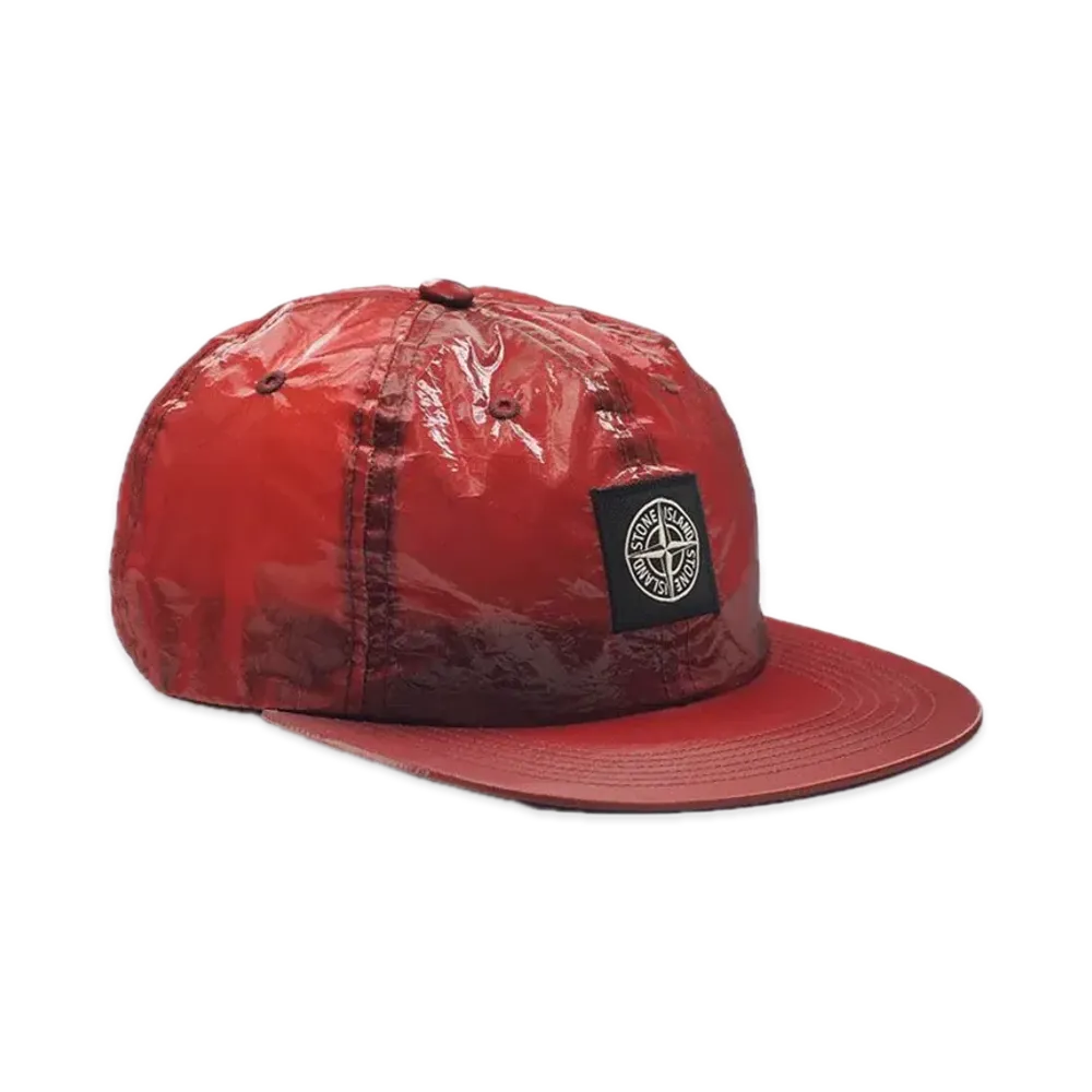 Supreme x Stone Island New Silk Light 6-Panel "Red"