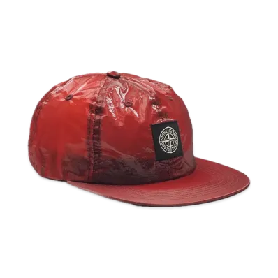Supreme x Stone Island New Silk Light 6-Panel "Red"