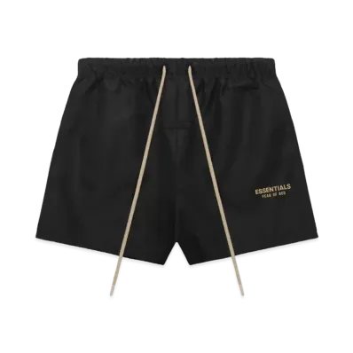 FEAR OF GOD ESSENTIALS Running Short "Jet Black"