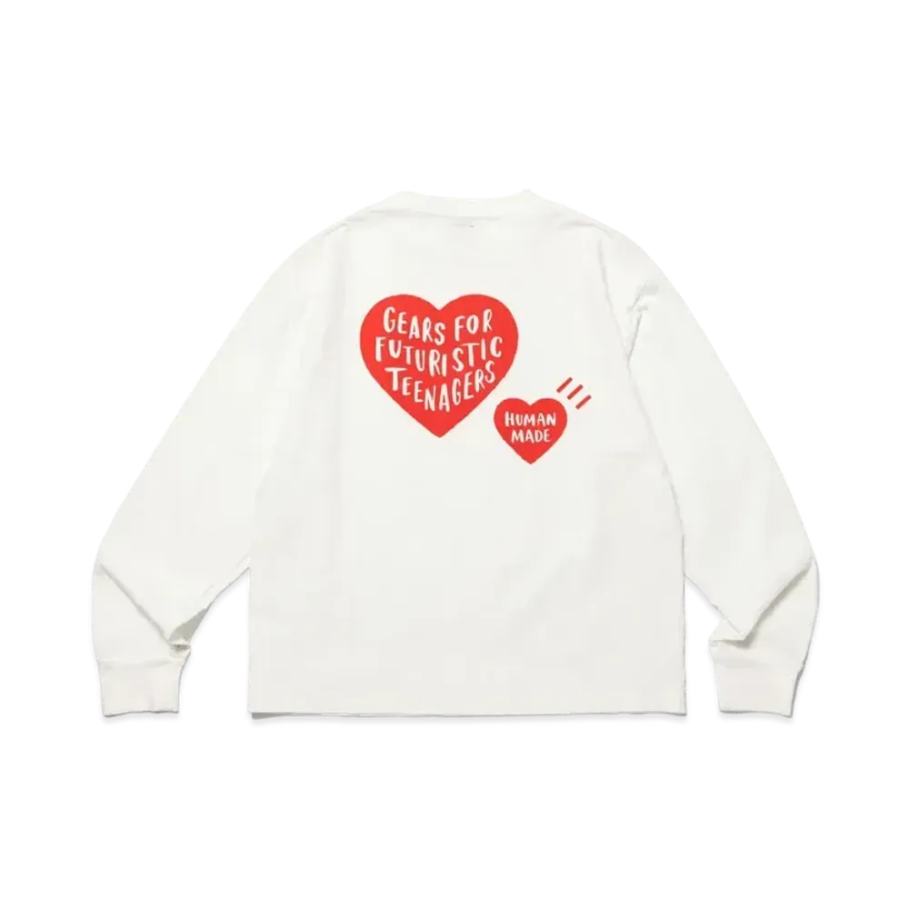 HUMAN MADE Graphic L/S T-Shirt #6 "White"
