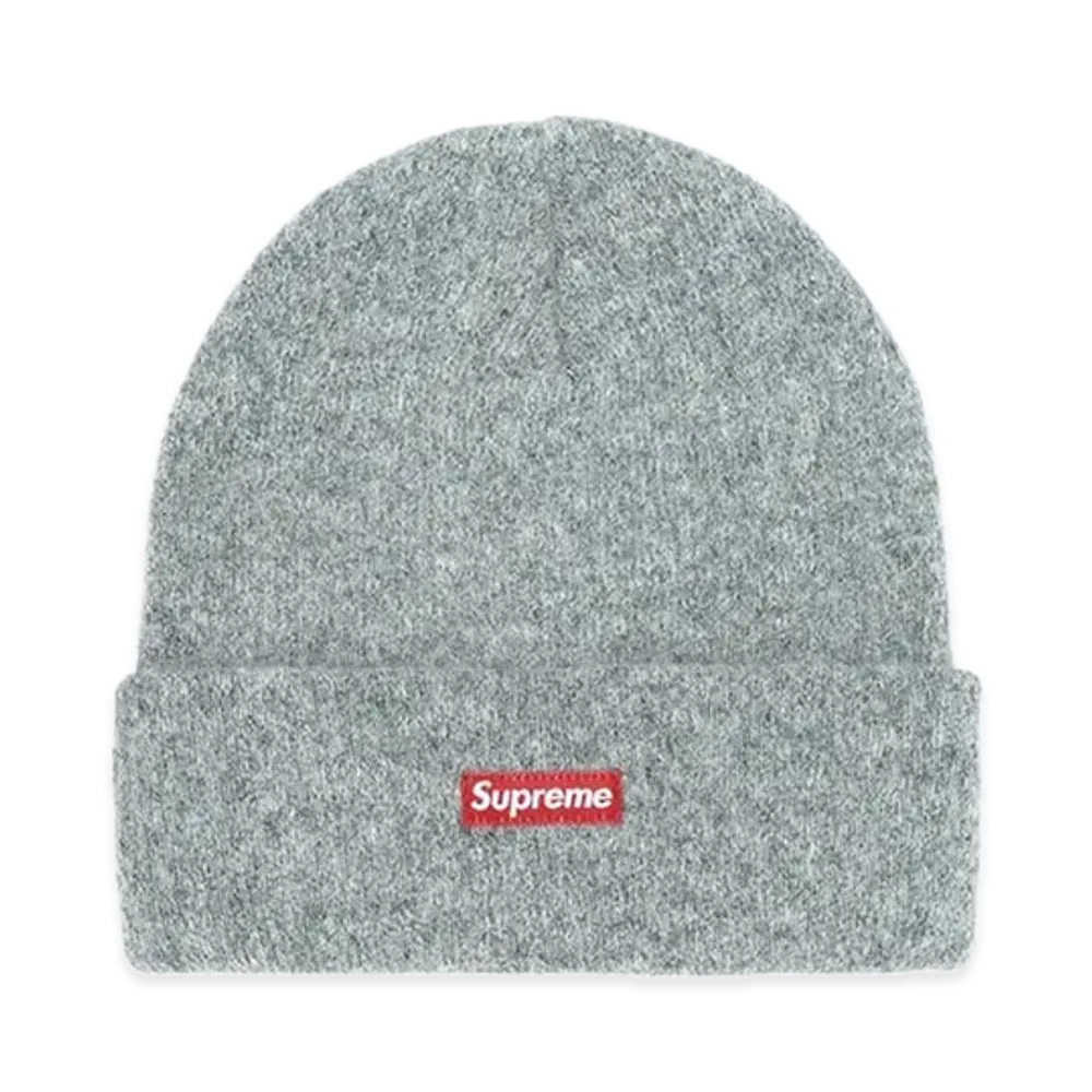 Supreme Mohair Beanie "Heather Grey" (23FW)