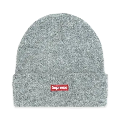 Supreme Mohair Beanie "Heather Grey" (23FW)
