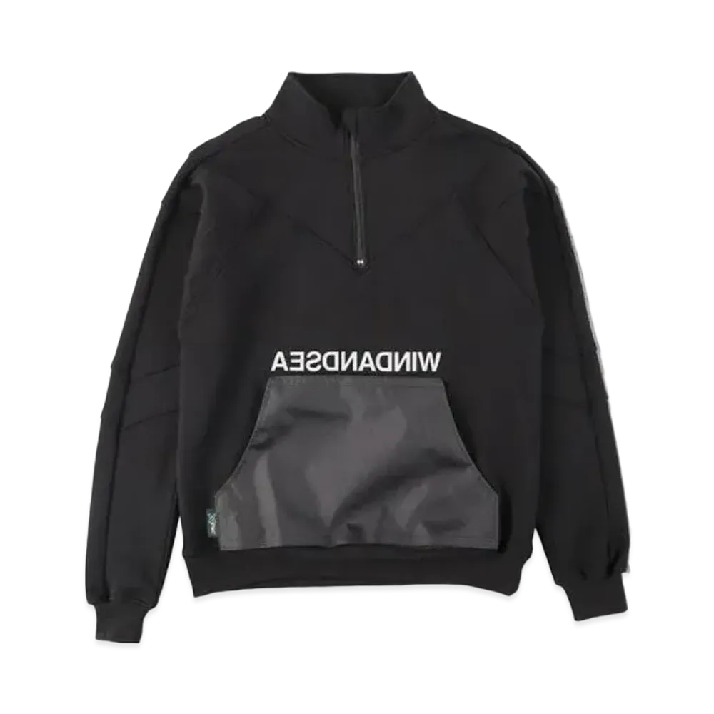 WIND AND SEA x X-pac H/Z Panel PO Sweat "Black"