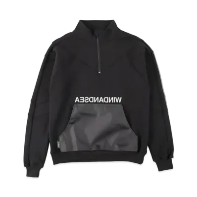 WIND AND SEA x X-pac H/Z Panel PO Sweat "Black"