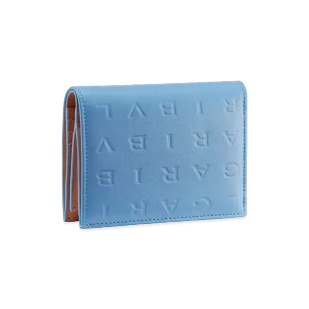 BVLGARI BVLGARI Logo Infinitum Compact Wallet "Blue"