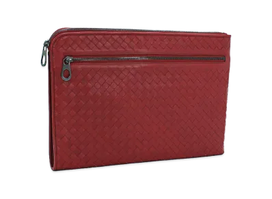 Bottega Veneta Clutch Bag Second Bag "Red"