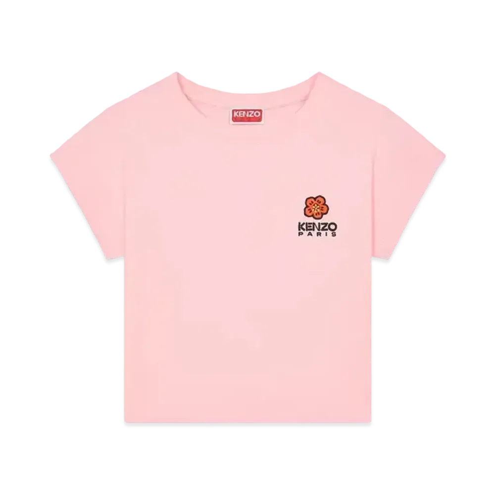 KENZO 'BOKE FLOWER' Embroidery T-shirt "Faded Pink"