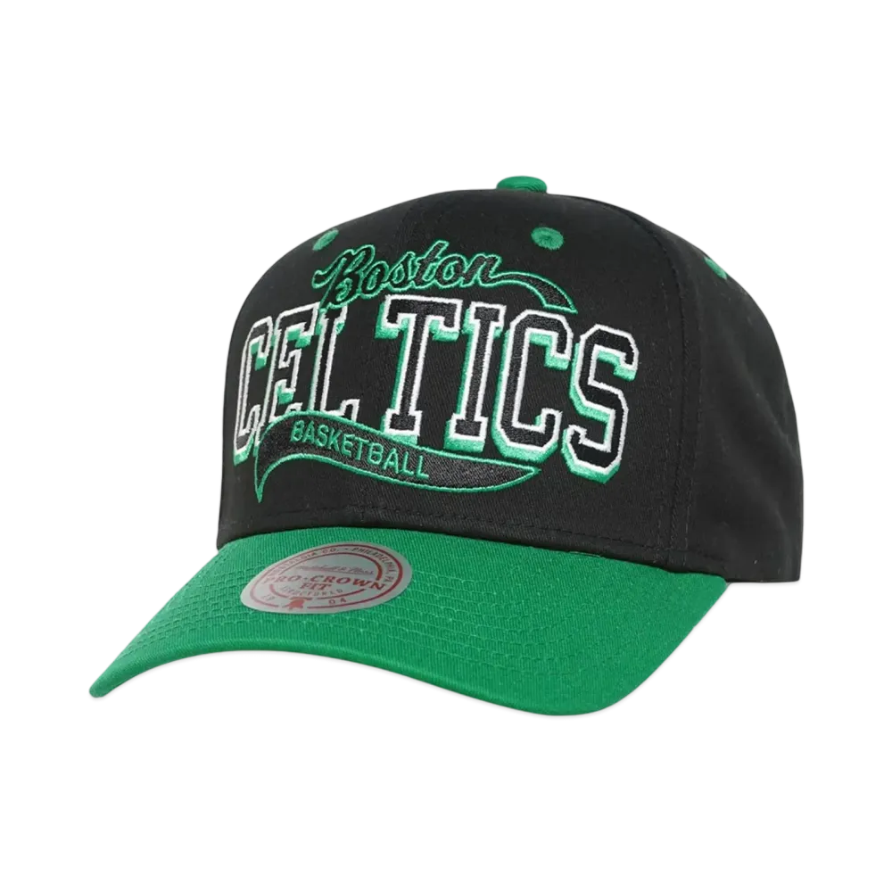 Mitchell&Ness NBA BLOCK SWEEP PRO SNAPBACK CELTICS "BLACK"