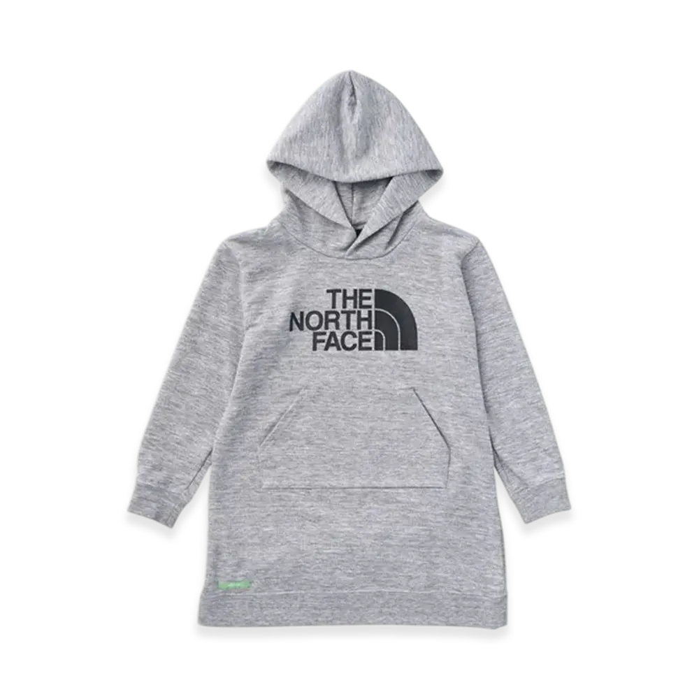 The North Face Green Baton Girls Logo Dress Kids "Grey"